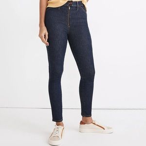 Madewell 10" High-Rise Skinny Crop Jeans Exposed Zip Edition 25